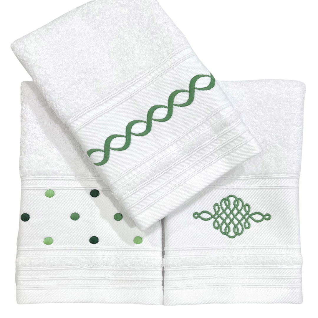 Hand Towel - Green Rope