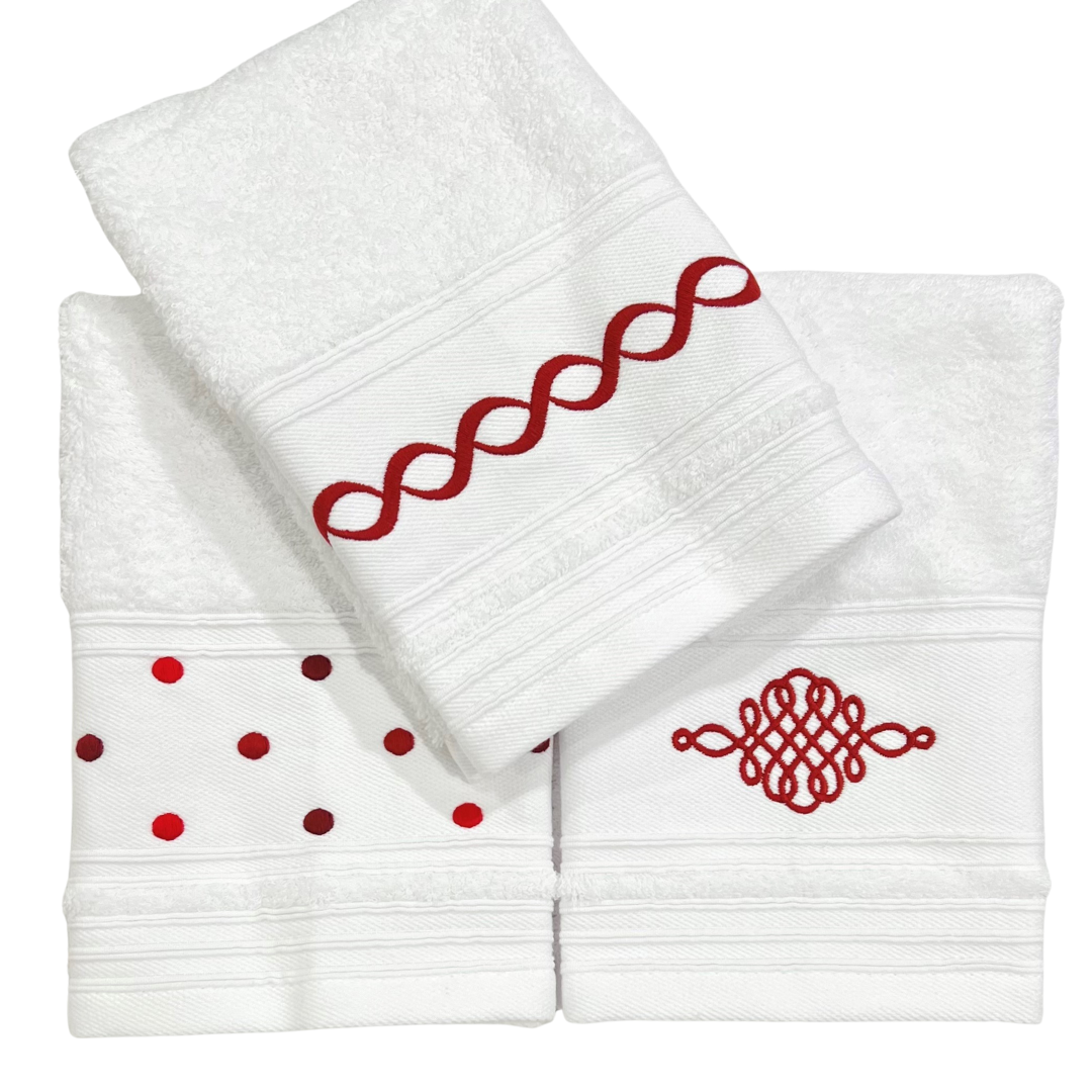 Hand Towel - Red Rope