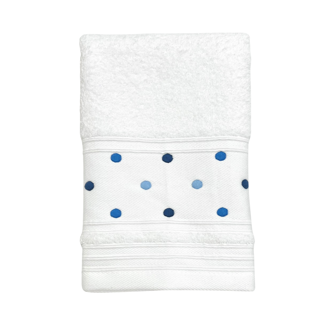 Hand Towel - Light Blue Dot