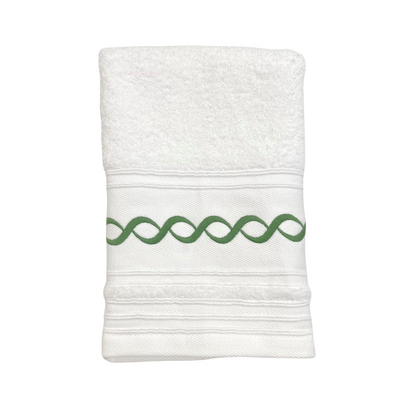 Hand Towel - Green Rope