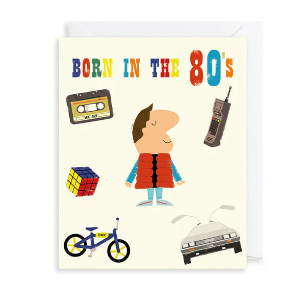 Card - Born in the 80's