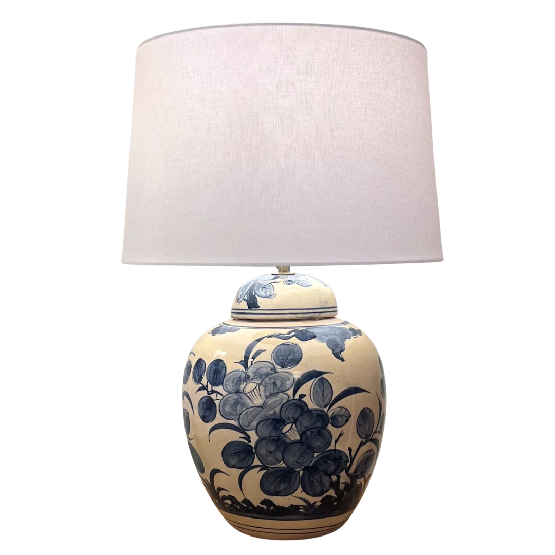 Ceramic Lamp Base - Floral Medium #3 (available in-store only)