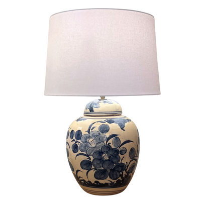Ceramic Lamp Base - Floral Medium #3 (available in-store only)
