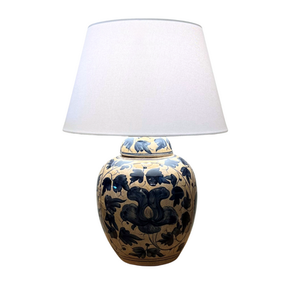 Ceramic Lamp Base - Floral Medium #2 (available in-store only)