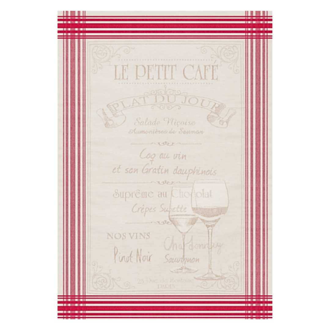 Cotton Jacquard Tea Towel - Menu