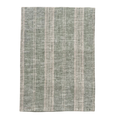 Linen Tea Towel - Forest Green
