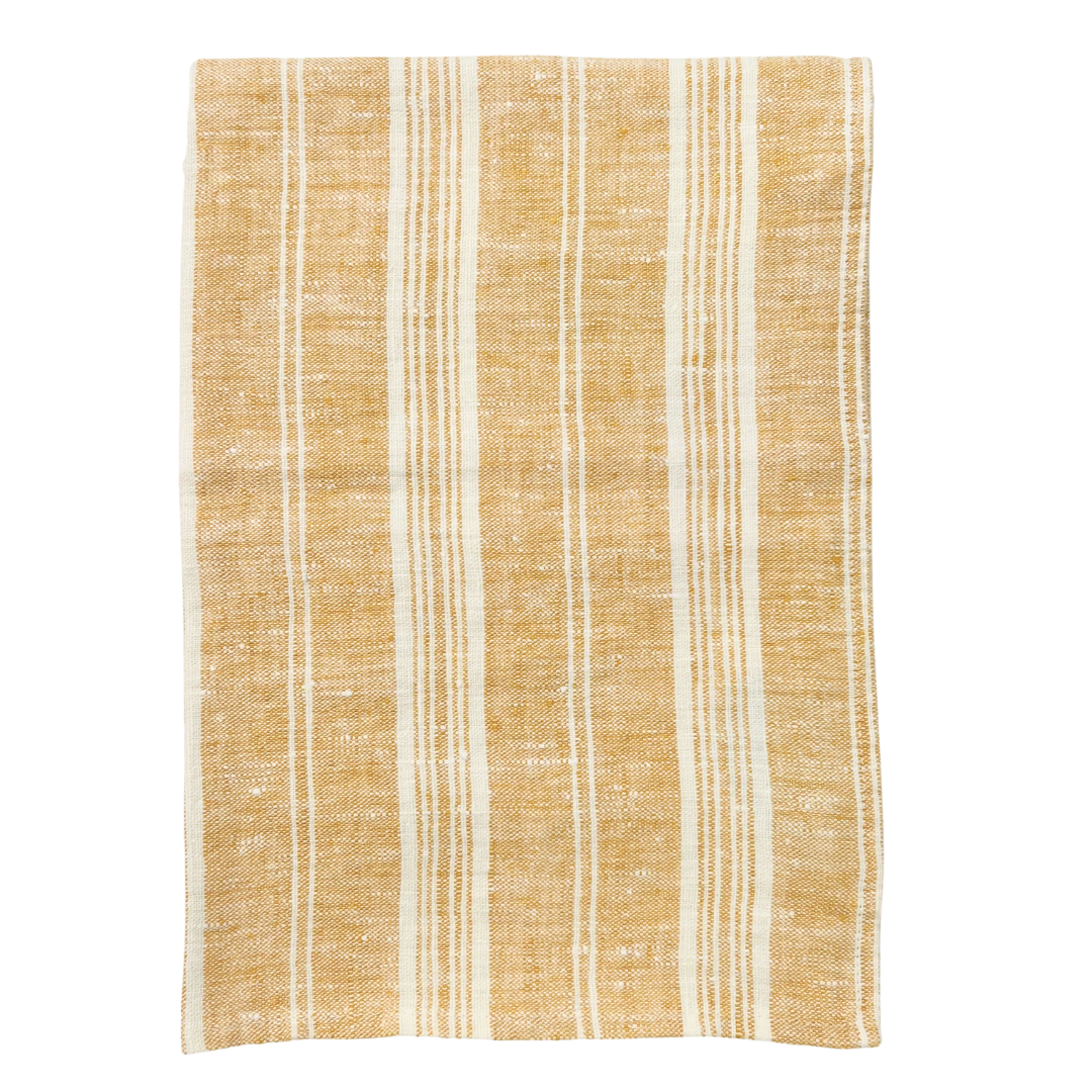 Linen Tea Towel - Gold