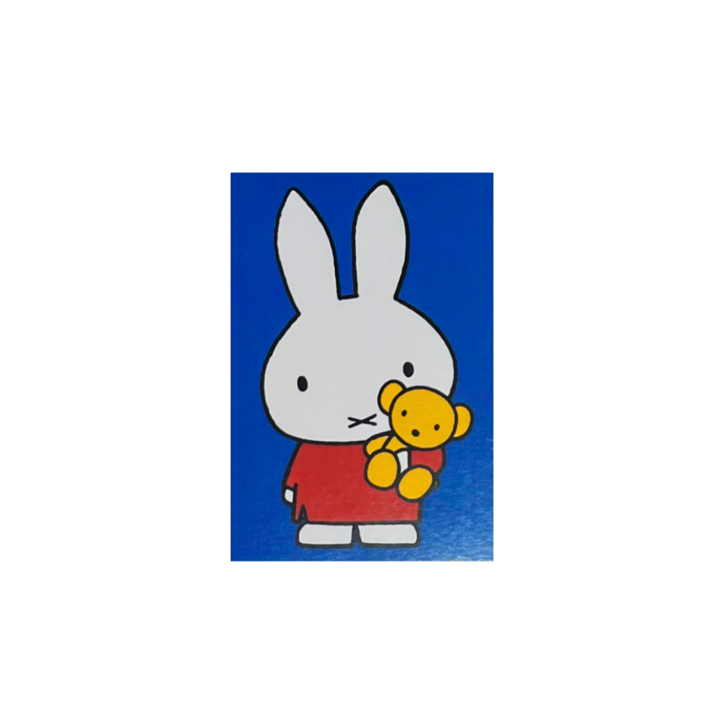 Mini Card - Miffy with Teddy Bear