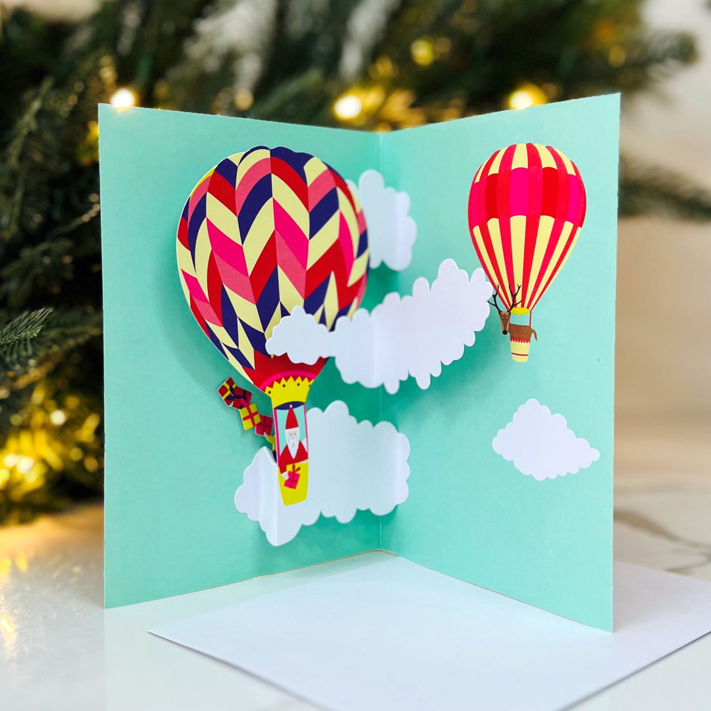 Moma Pop-Up Christmas Card - Hot Air Balloon
