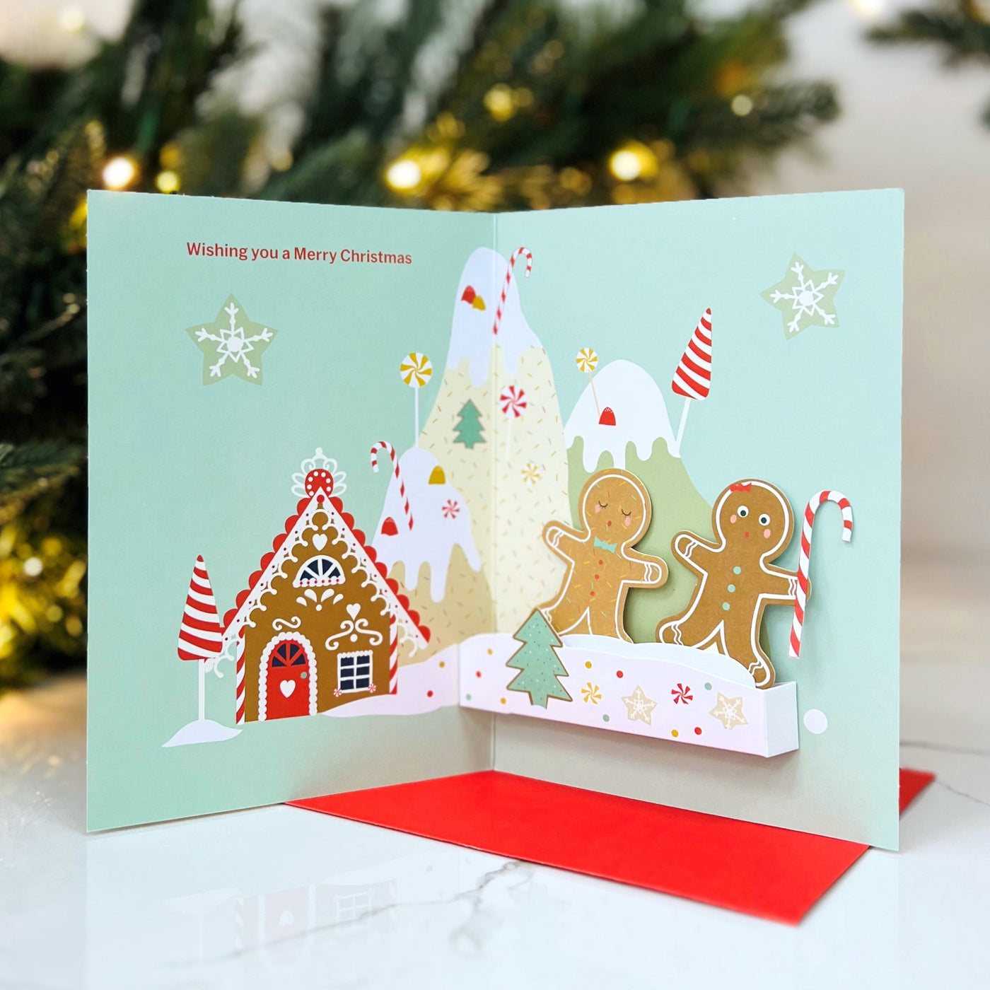 Moma Pop-Up Christmas Card - Gingerbread House – Home and Abroad Trading