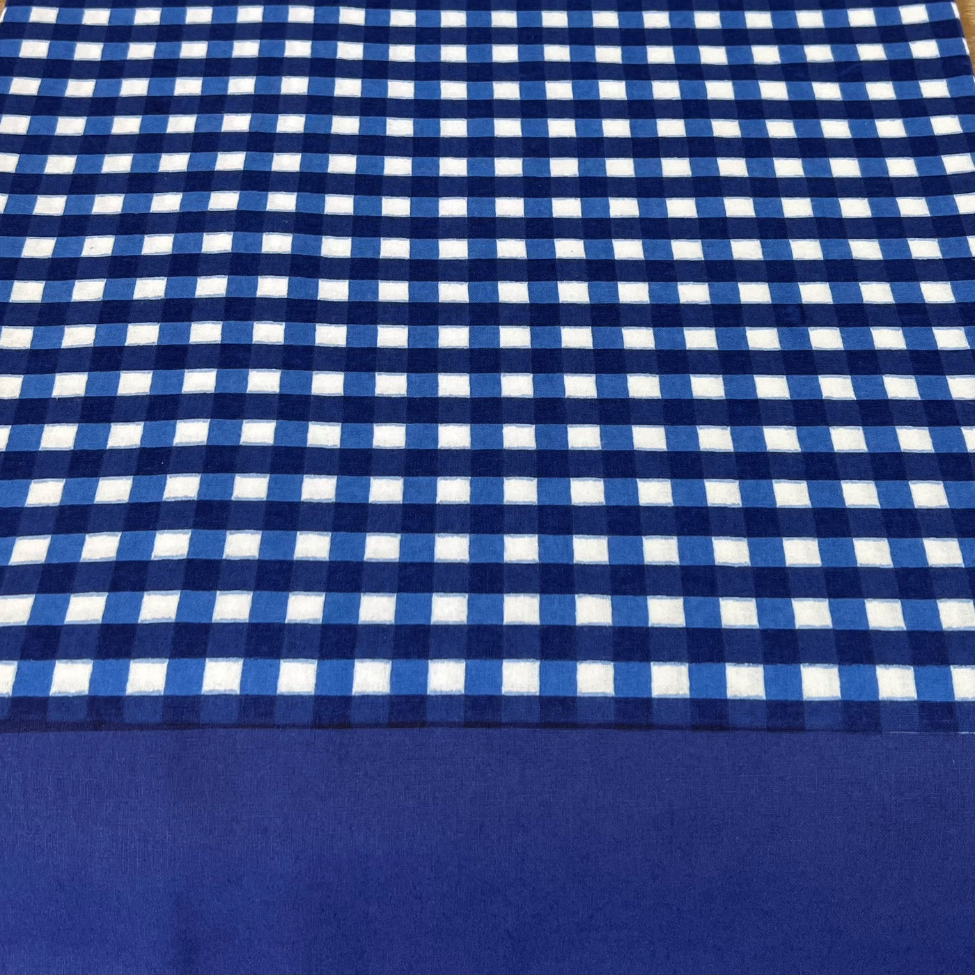 Check Table Cloth - Navy & Royal Blue