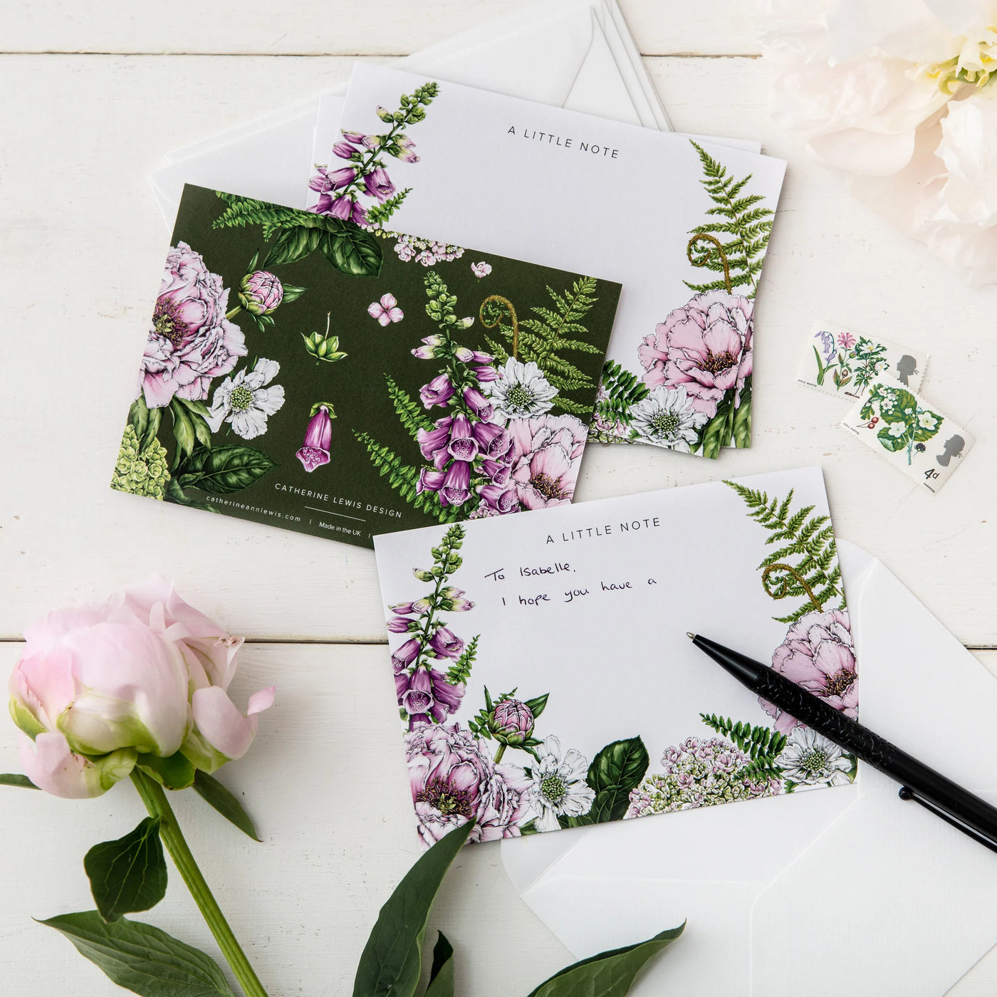 Notecard & Envelope Set - Summer Garden