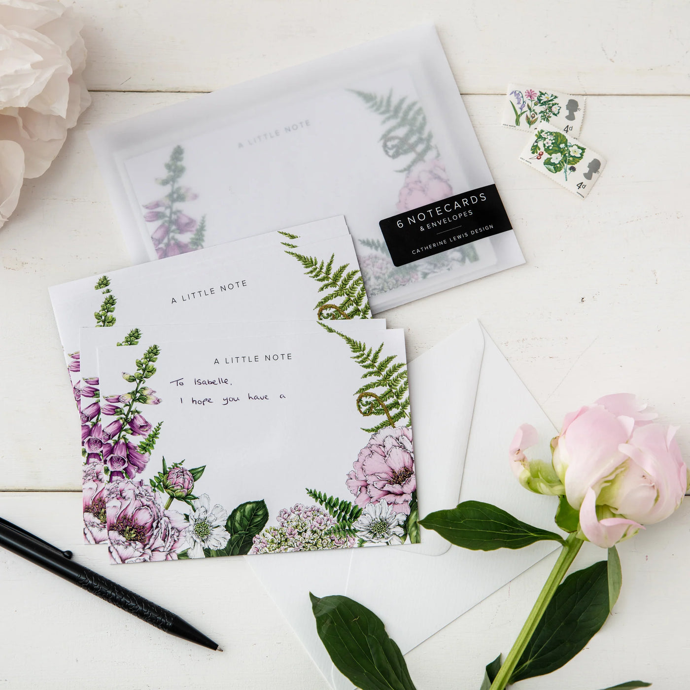 Notecard & Envelope Set - Summer Garden