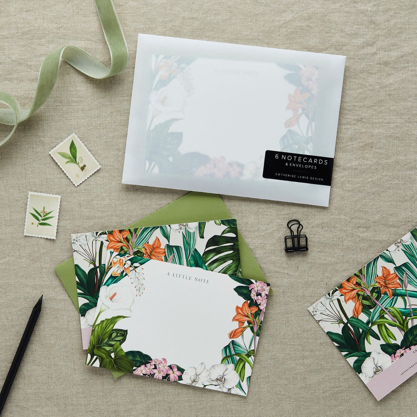 Notecard & Envelope Set - Palm House