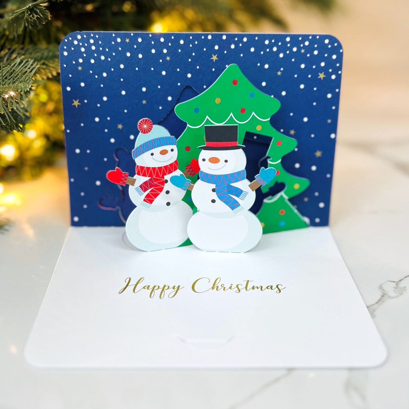 Boxed Cards Two Snowmen