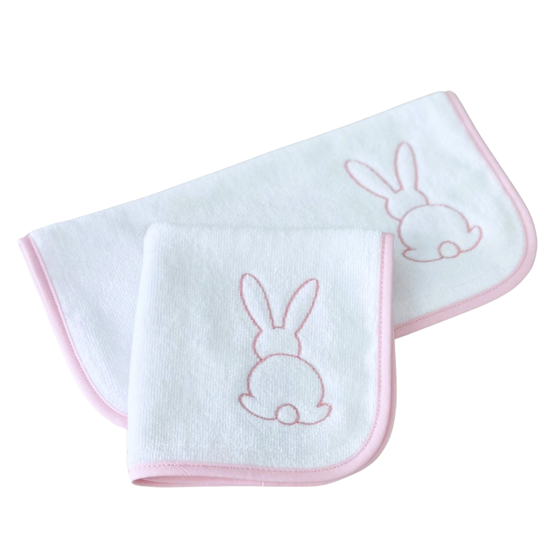 Baby Face Washer - Pink Bunny – Home and Abroad Trading
