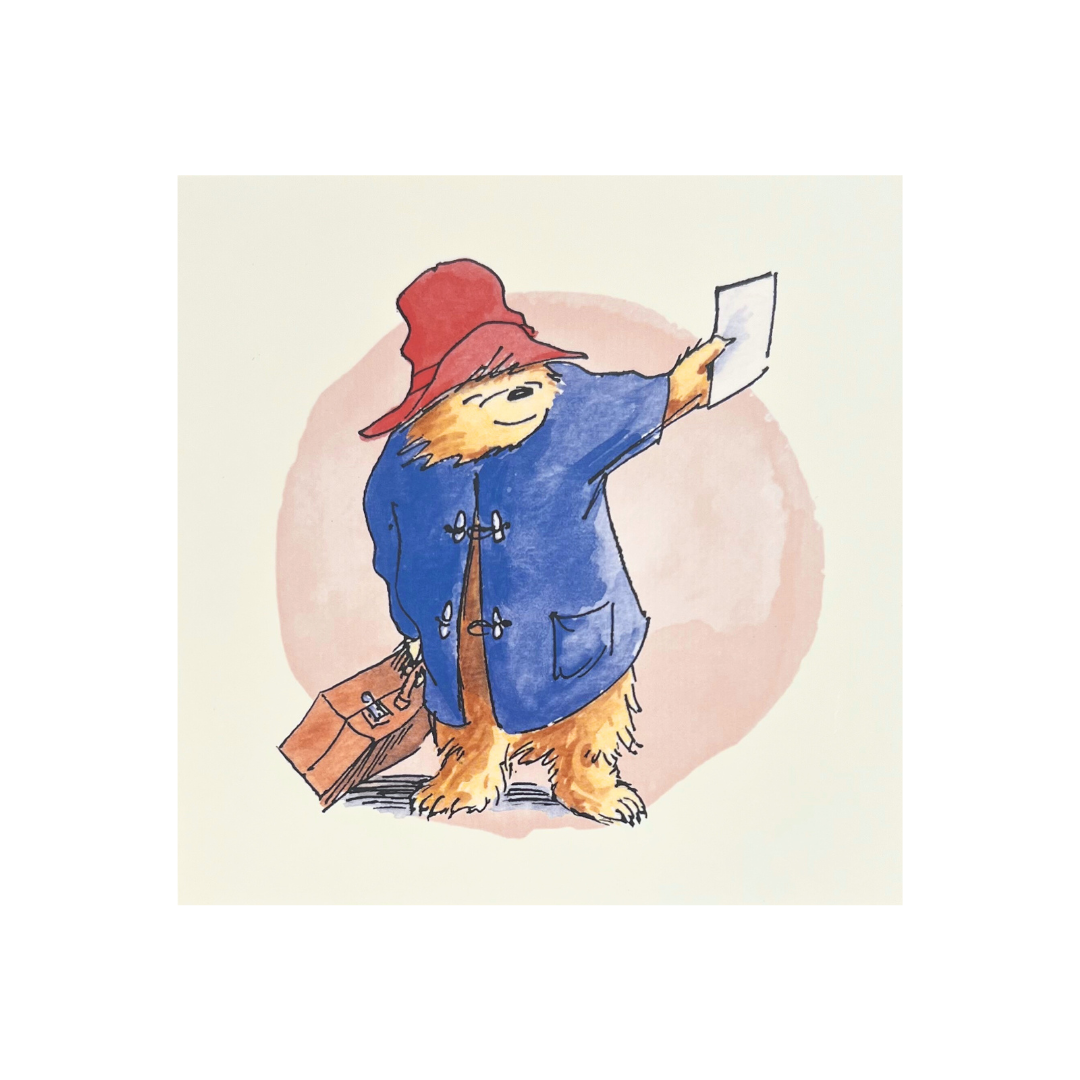 Card - Paddington With Suitcase