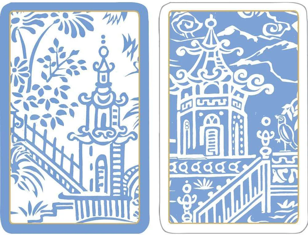 Bridge Cards - Pagoda Toile