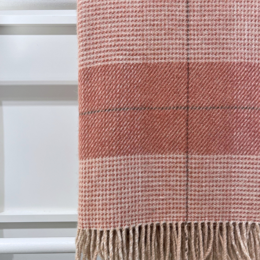 Alpaca & Wool Throw - Canyon Rose