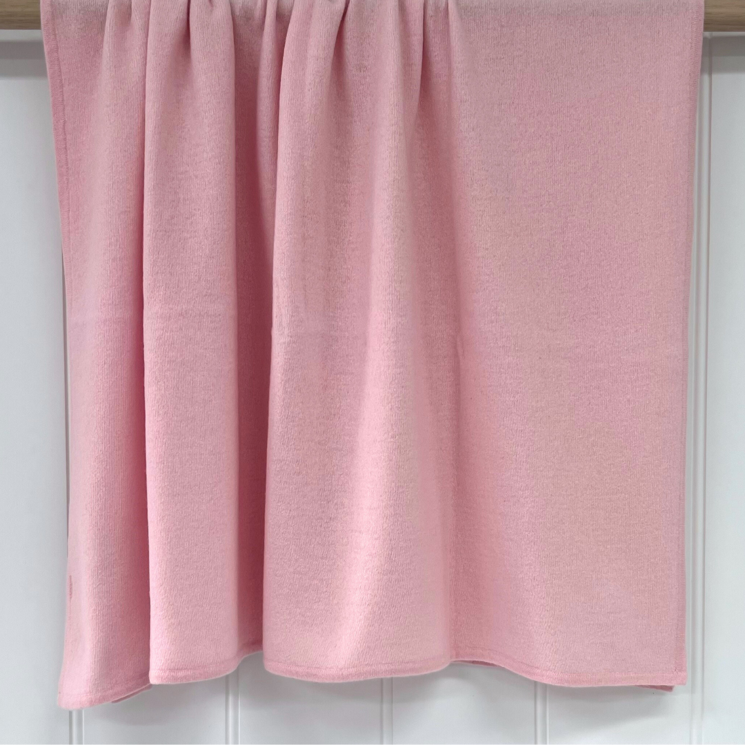 Merino Wool & Cashmere Knee Blanket - Pink