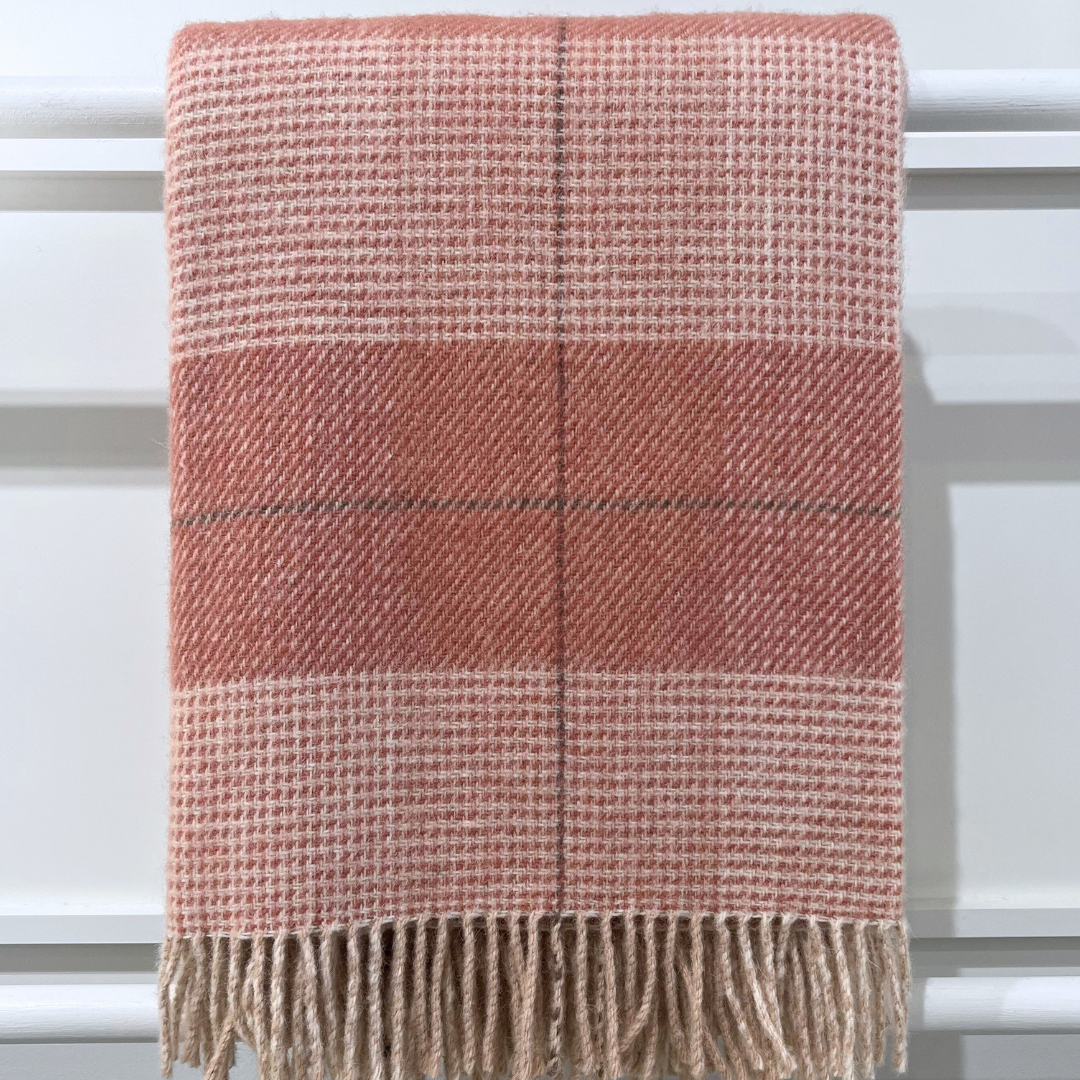 Alpaca & Wool Throw - Canyon Rose