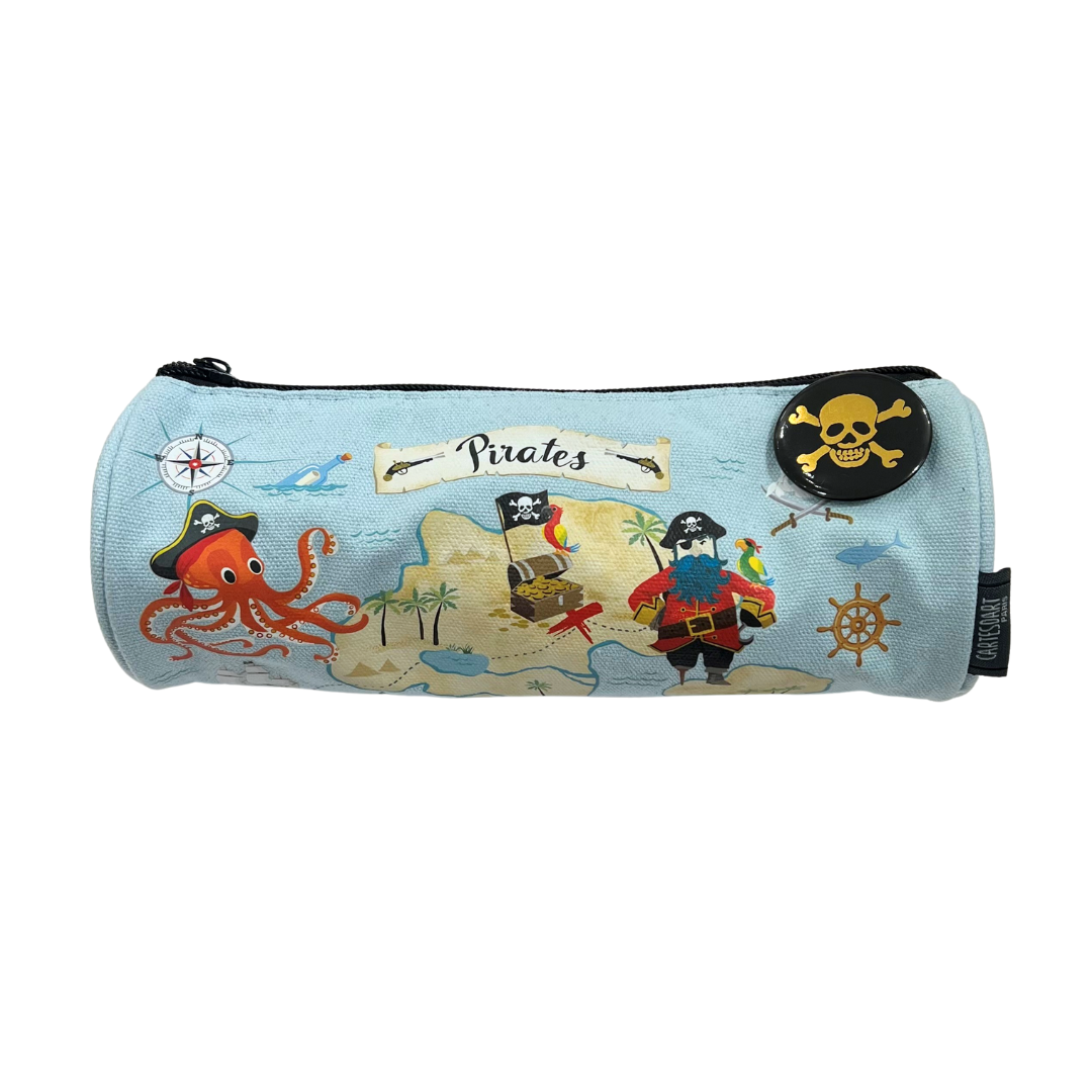 Canvas Pencil Case - Pirates