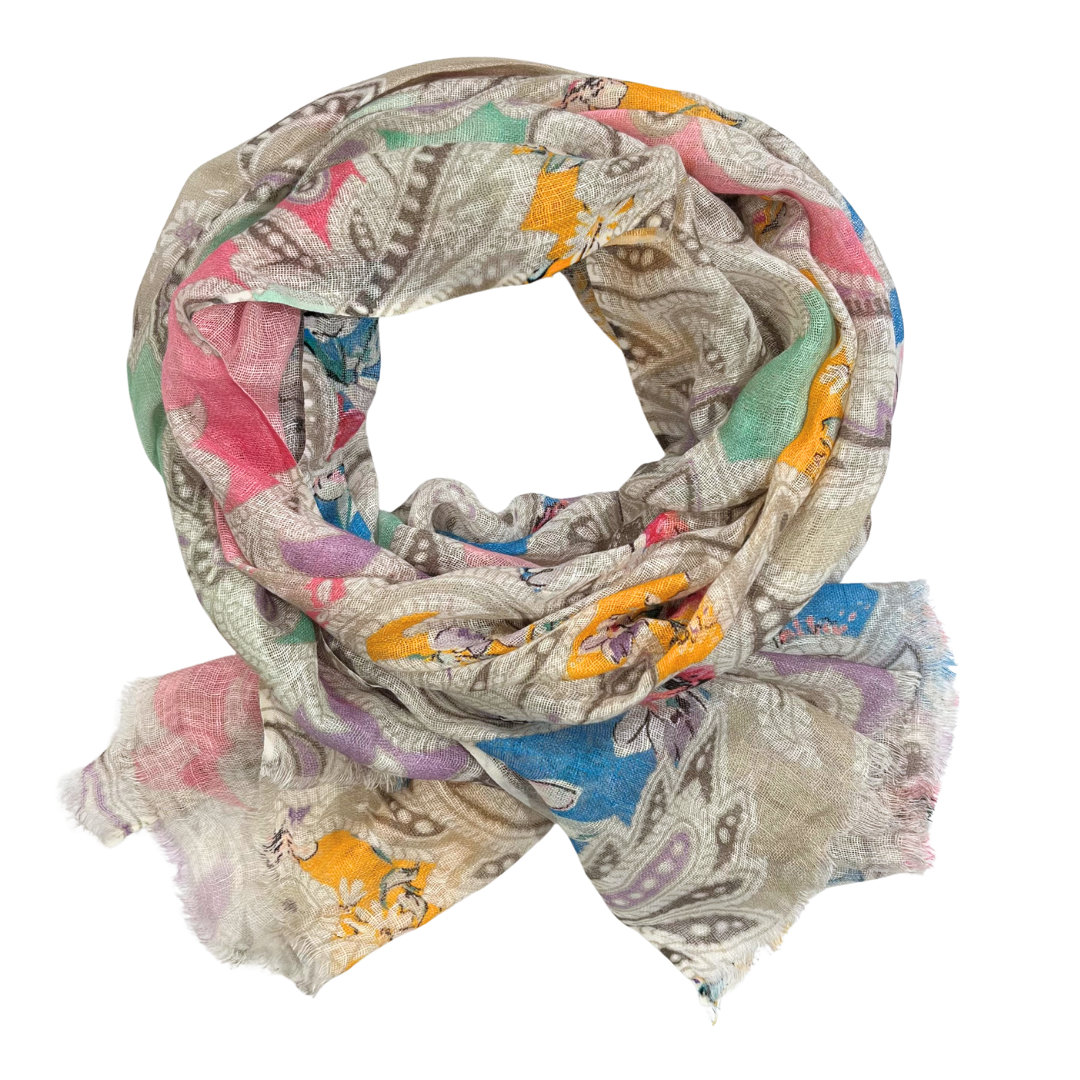 Scarf - Linen Multi Colour #11