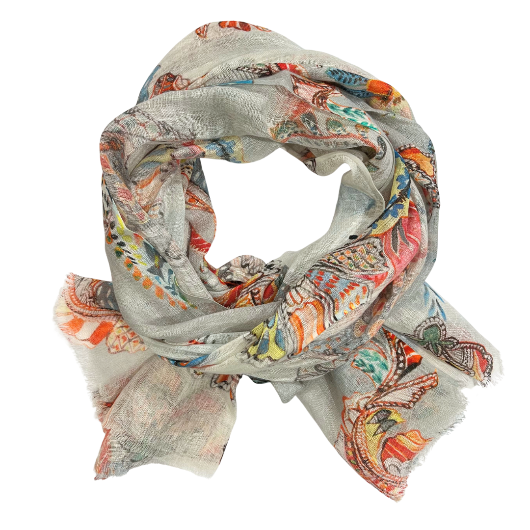 Scarf - Linen Multi Colour #13
