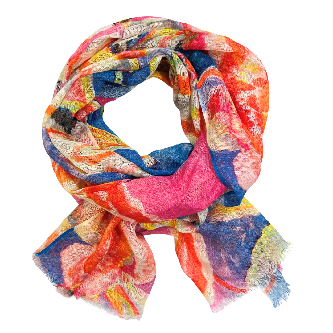 Scarf - Linen Multi Colour #1