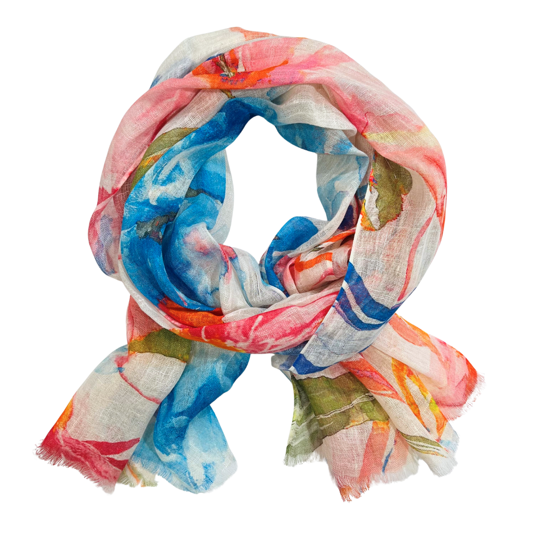 Scarf - Linen Multi Colour #2