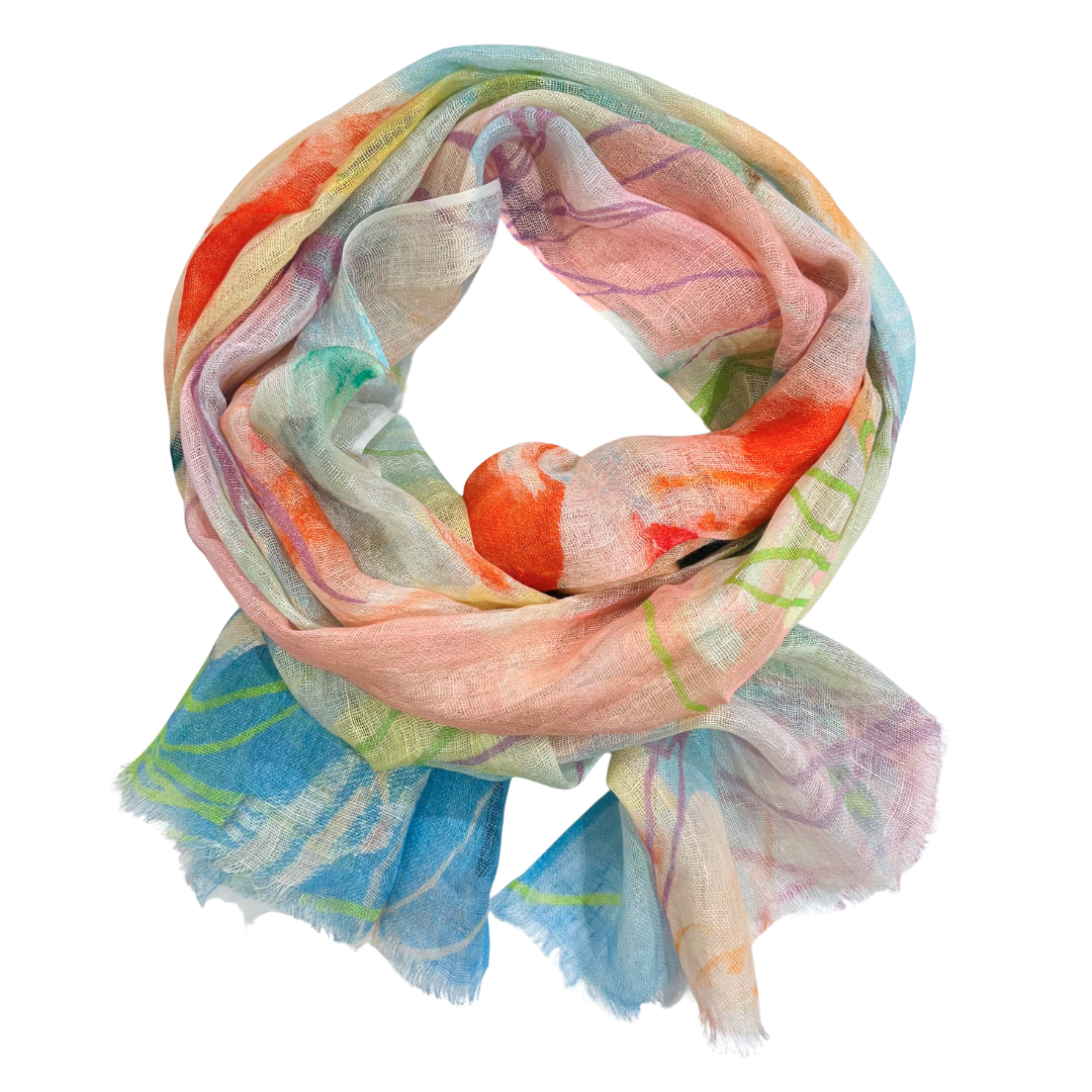 Scarf - Linen Multi Colour #5