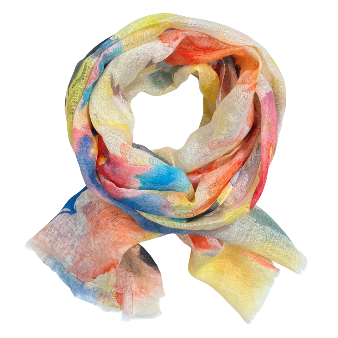 Scarf - Linen Multi Colour #6