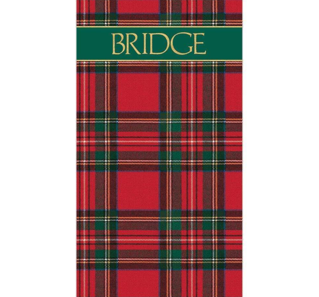 Bridge Score Pad - Plaid