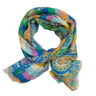 Scarf - Linen Multi Colour #4