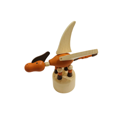 Wooden Dinosaur Press Toy