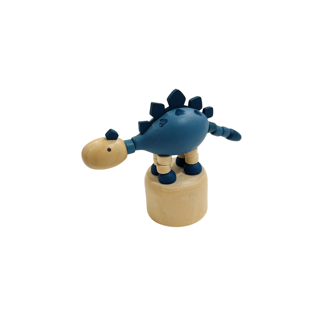 Wooden Dinosaur Press Toy