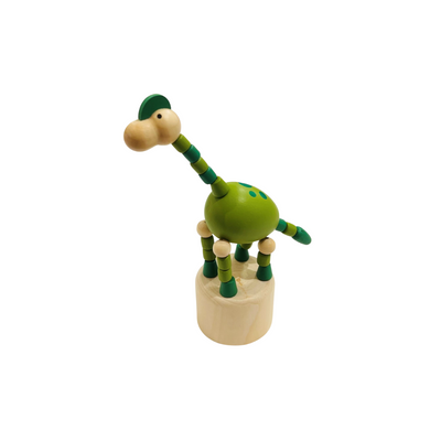 Wooden Dinosaur Press Toy
