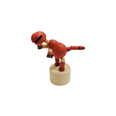 Wooden Dinosaur Press Toy
