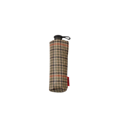 Compact Umbrella - Prince of Wales Khaki Check