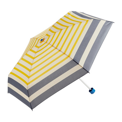 Compact Umbrella - Navy & Yellow Stripe