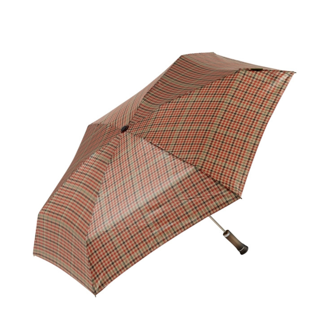 Compact Umbrella - Prince of Wales Orange Check