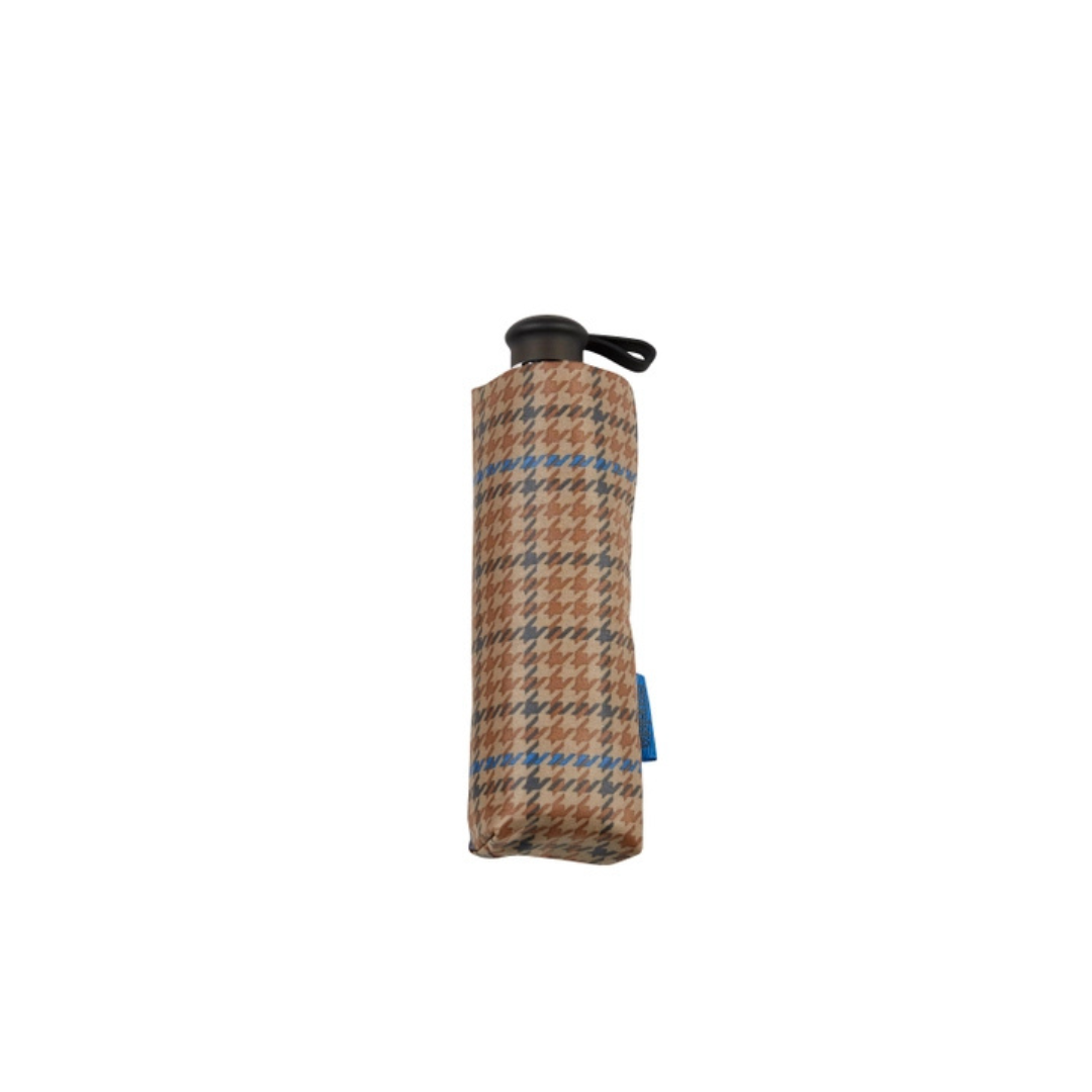 Compact Umbrella - Prince of Wales Tan Check