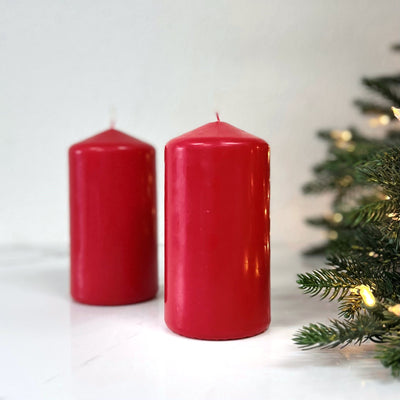 Candle Red 15cm x 8cm