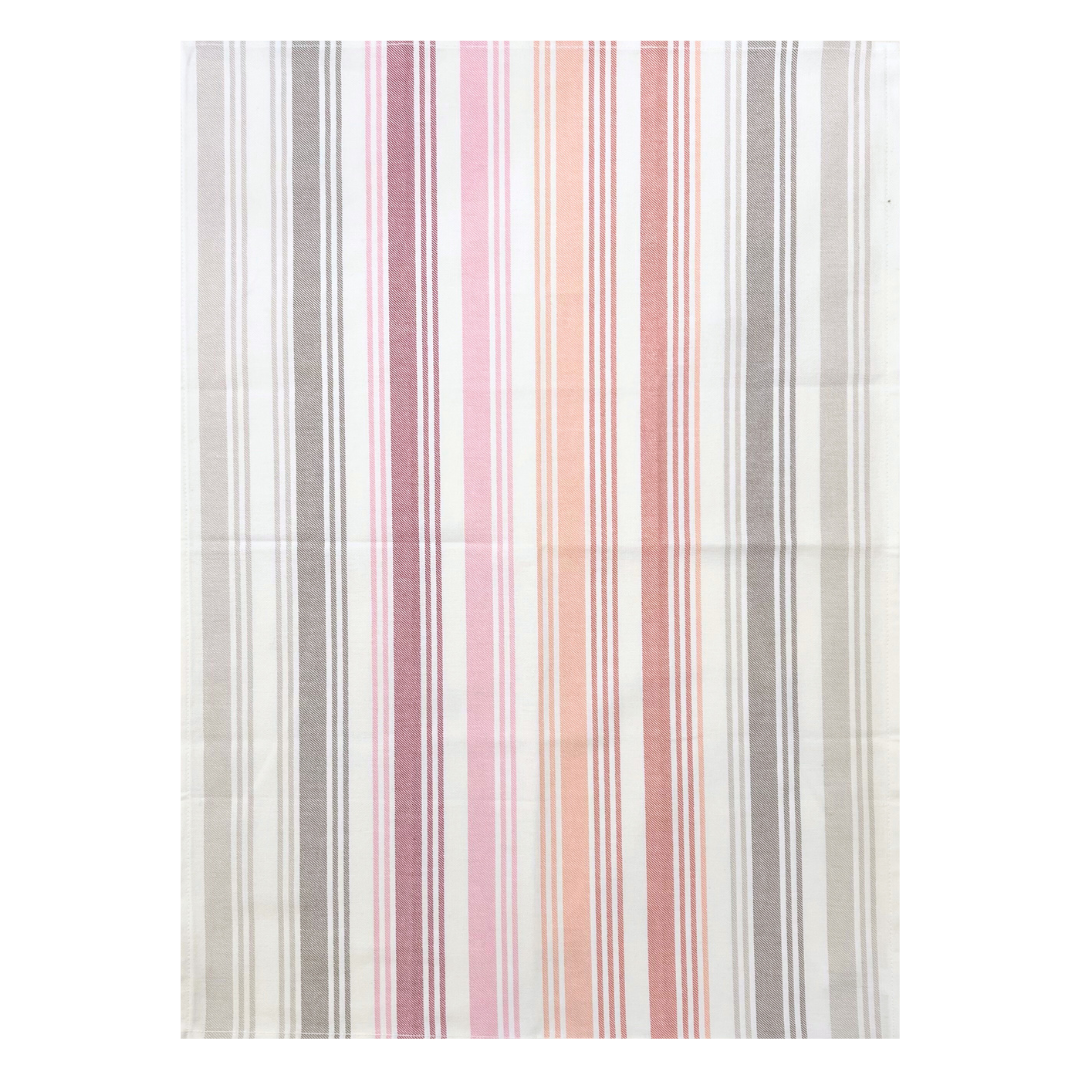 Tea Towel - Red Multi Stripe Woven