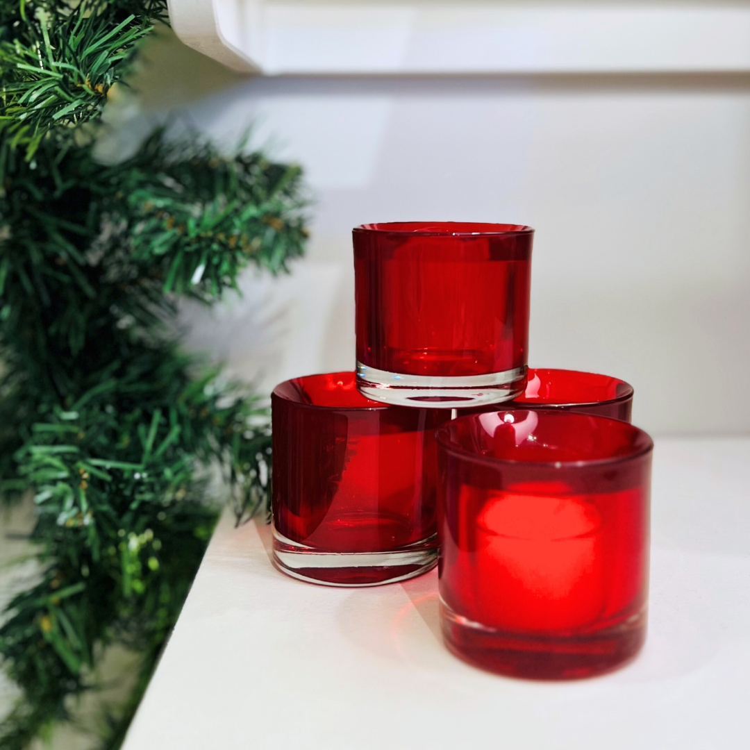 Red Glass Votive