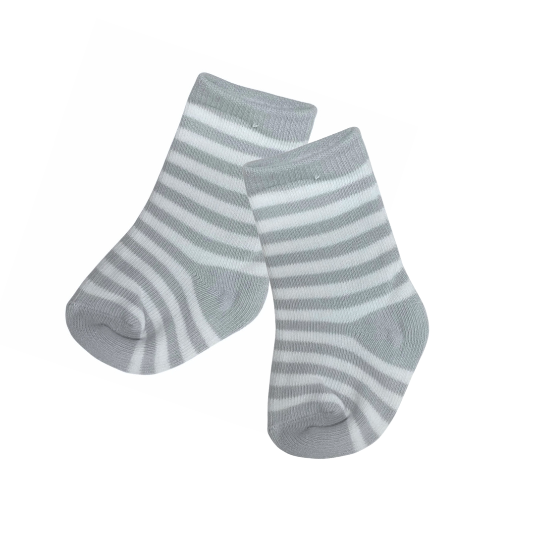 Baby Socks - Grey Stripe
