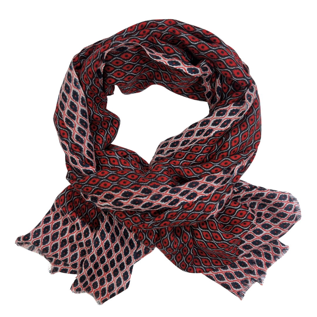 Scarf - Diamond Red/Navy