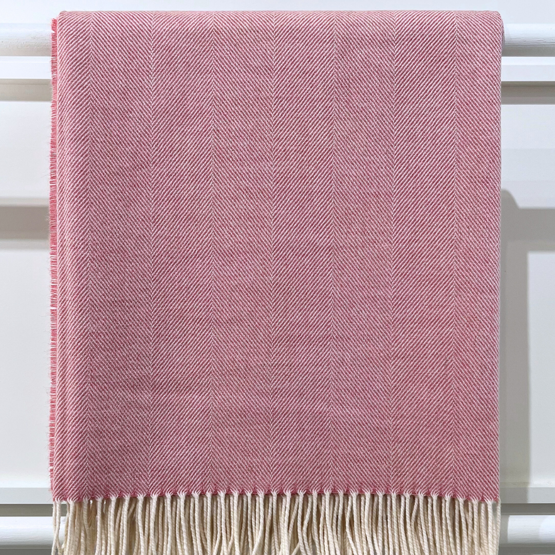 Lambswool Throw - Rose