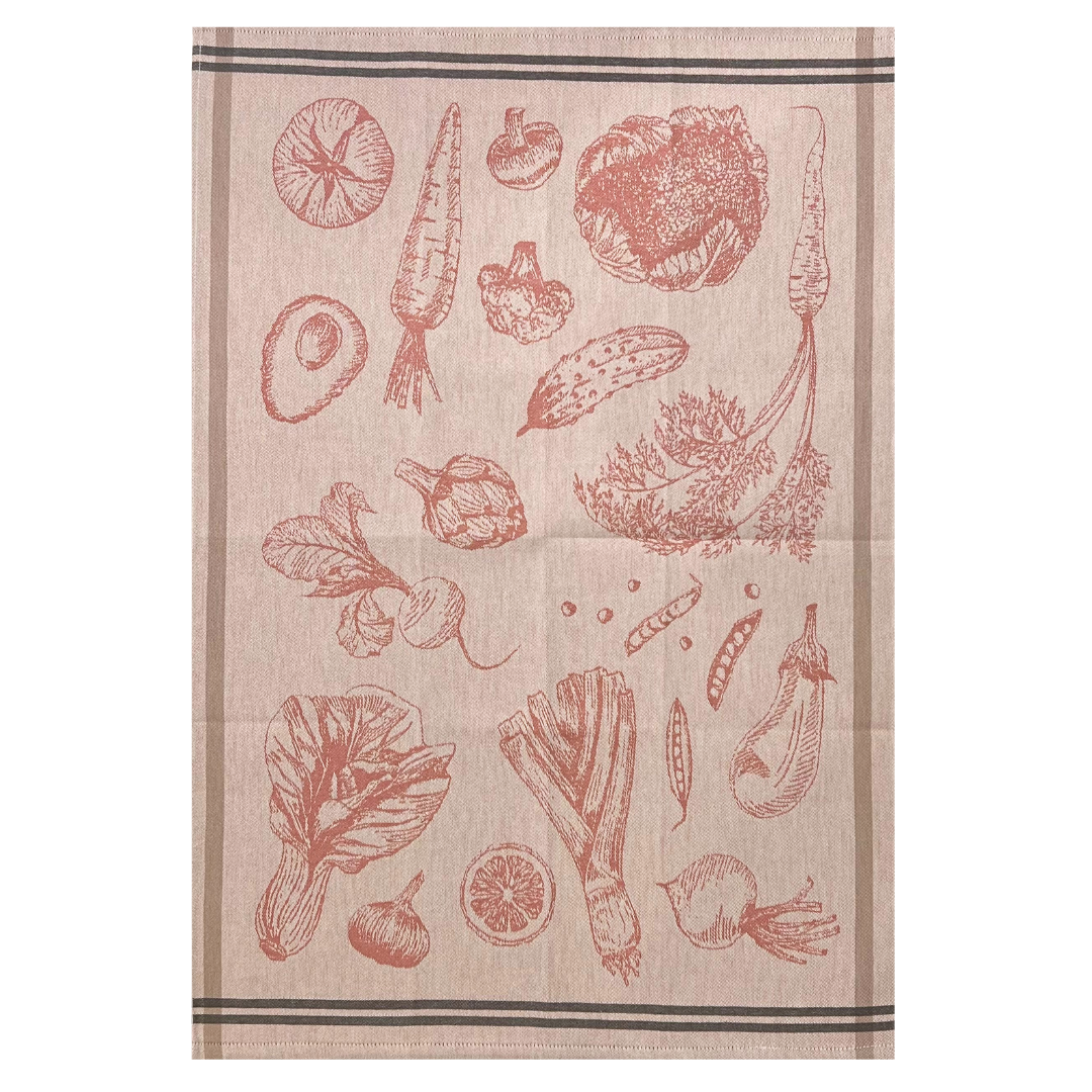 Tea Towel - Rose Vegetable Jacquard