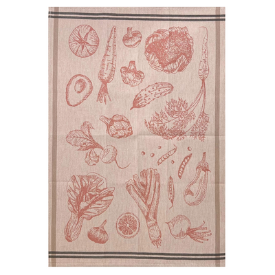 Tea Towel - Rose Vegetable Jacquard
